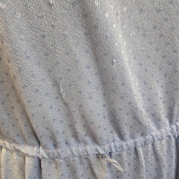 Vintage Lady Carol Blue Dress Size 16 Polyester Dots - Picture 5 of 11